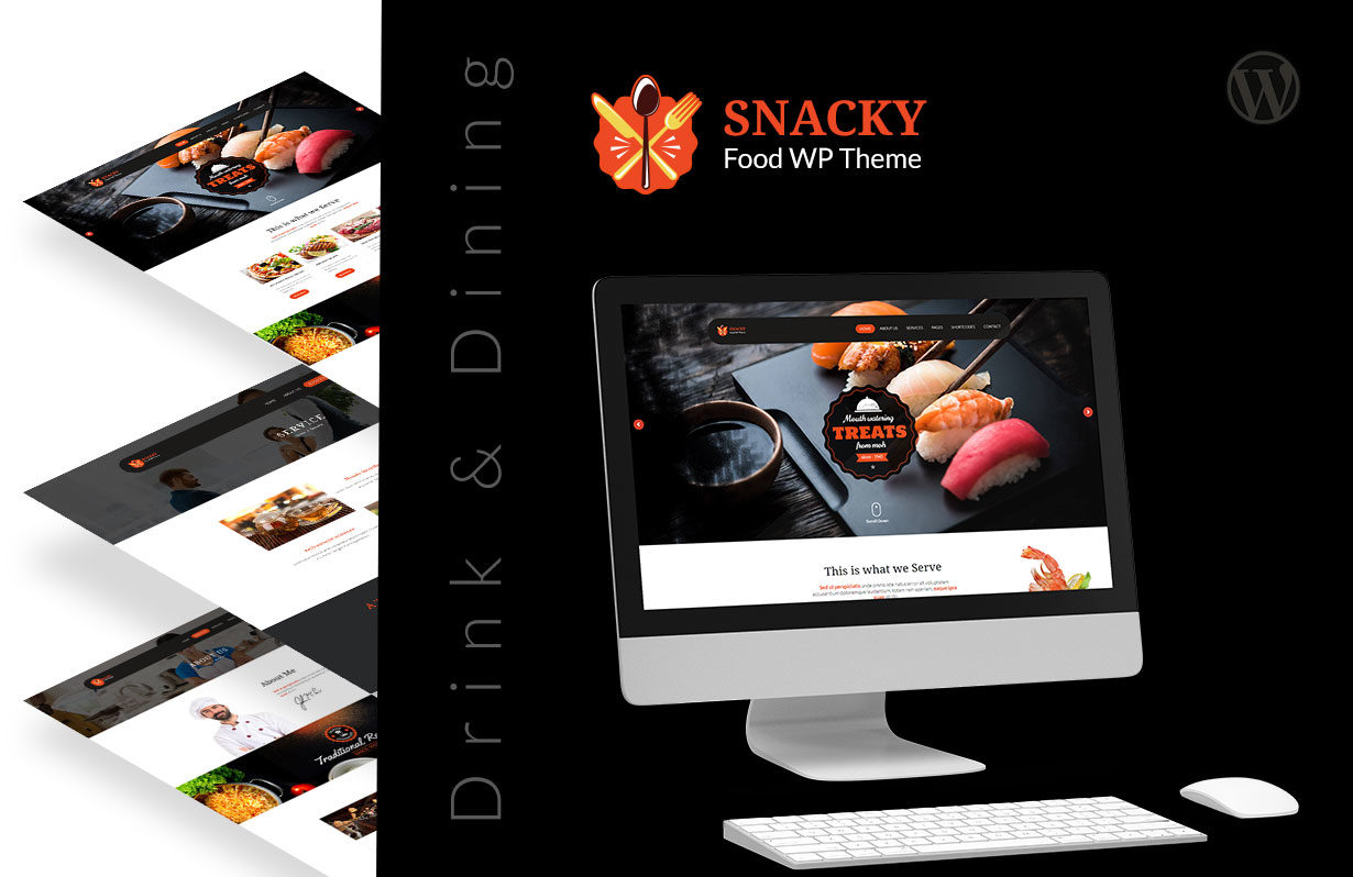 Snacky – Bakery, Restaurant WordPress theme