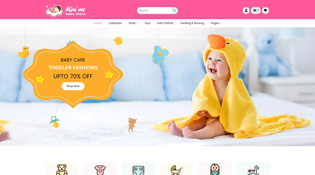 MiniMe Shopify Kids Store, Baby Shop