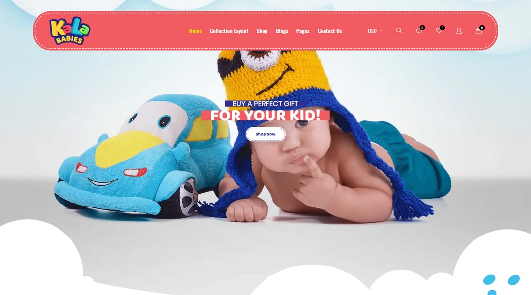 KalaBabies Kids Store and Baby Shop Shopify Theme