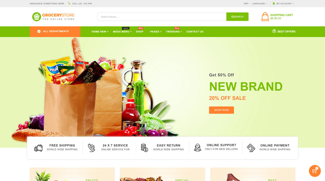 Grocery Store Supermarket Responsive Shopify Theme