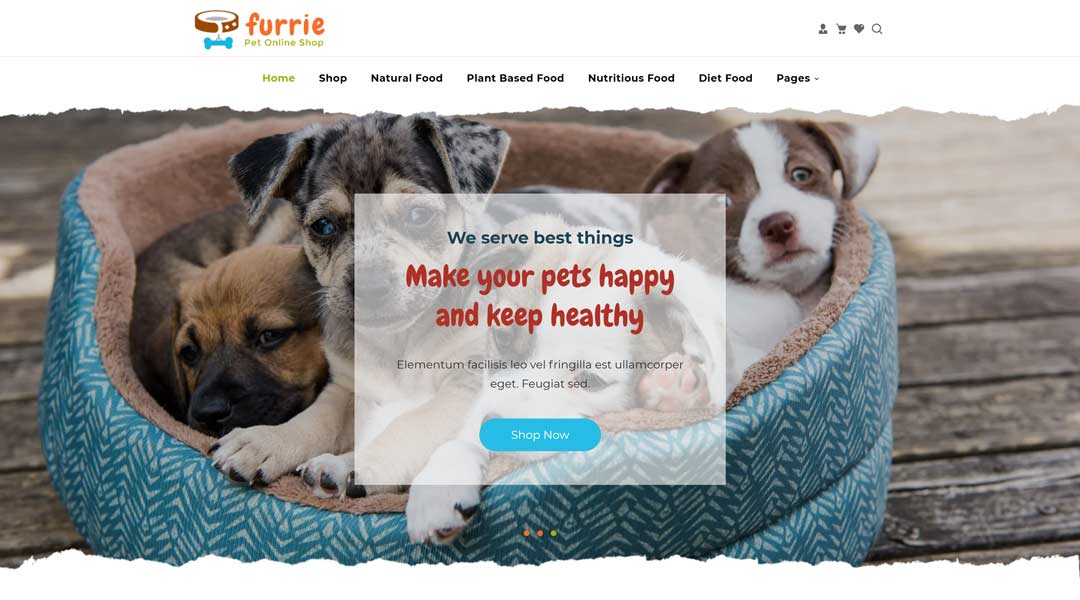 Furrie Shopify Pet Store, Dog Care