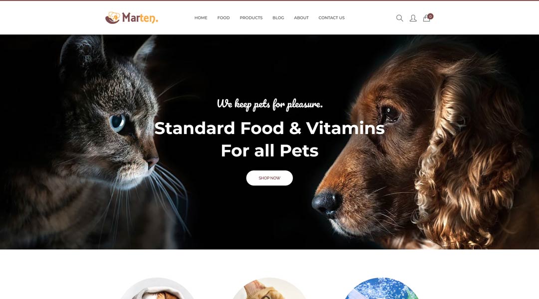 Marten Animal Care Shopify Theme
