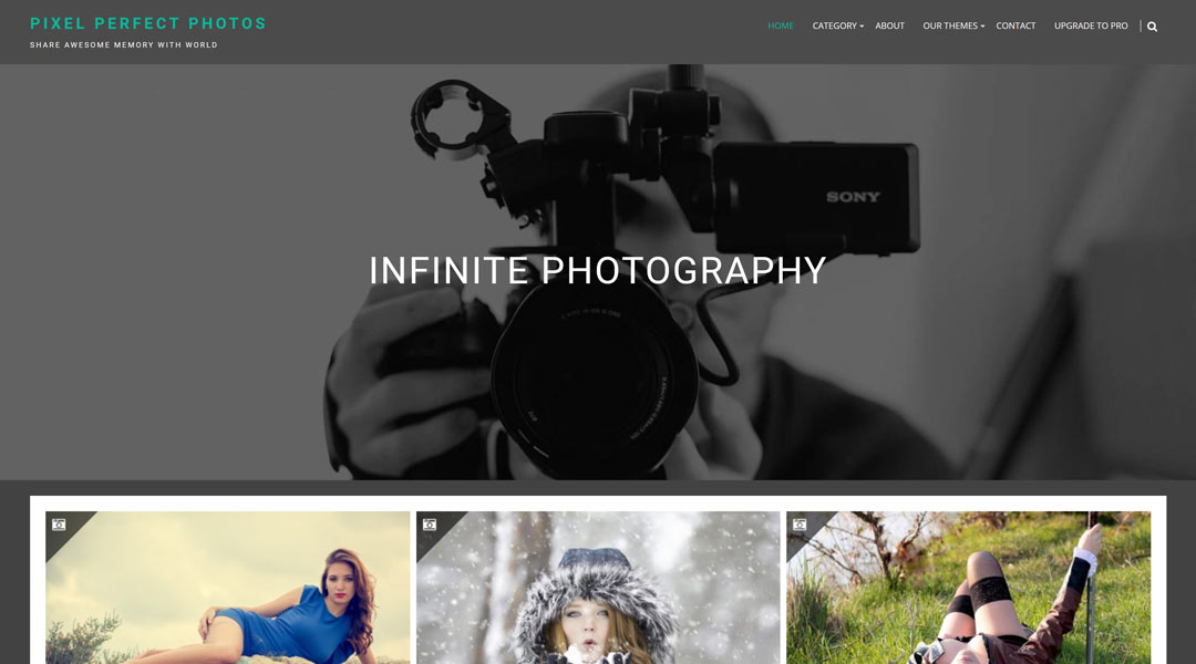 Infinite best WordPress themes for photographers