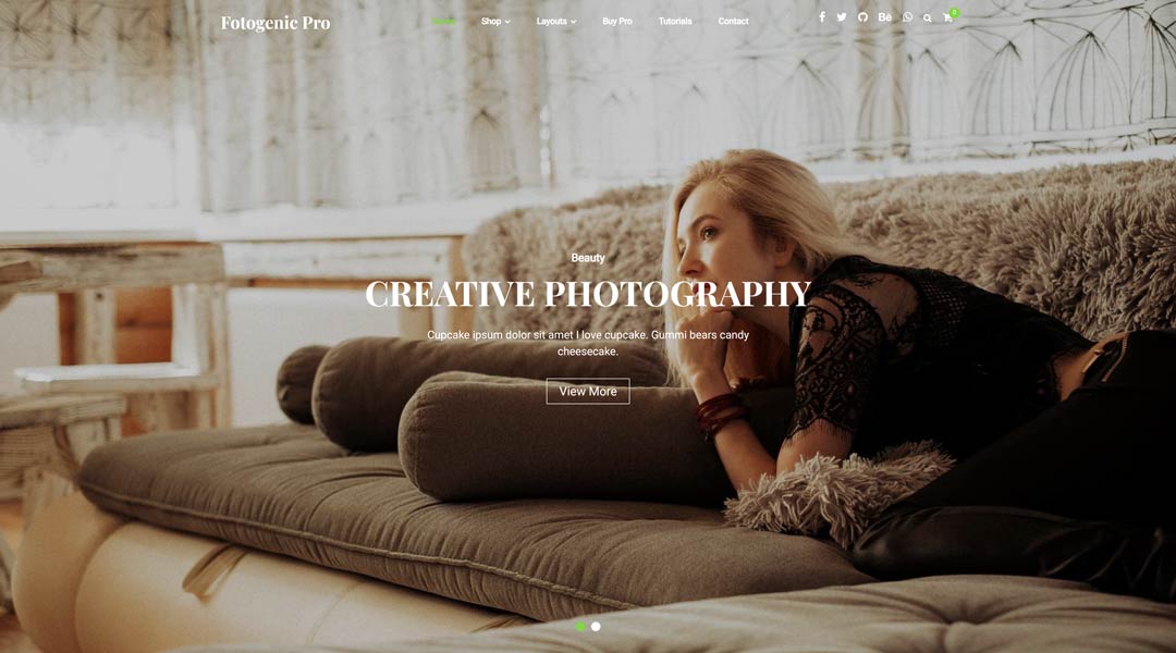Fotogenic Photography WordPress Theme