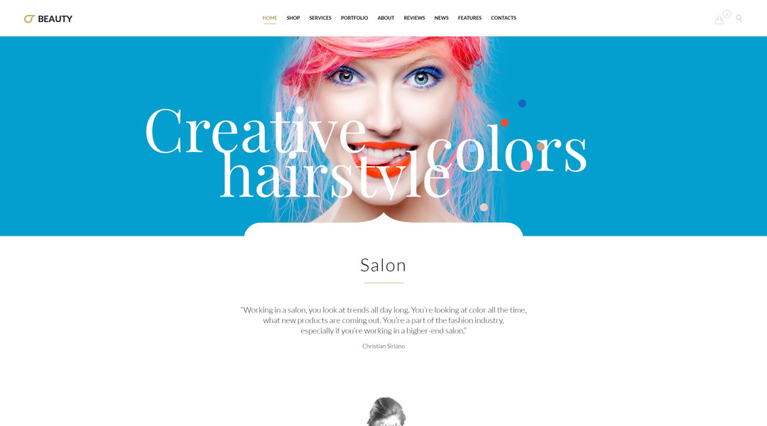 Hair Salon Hairdresser WordPress Theme
