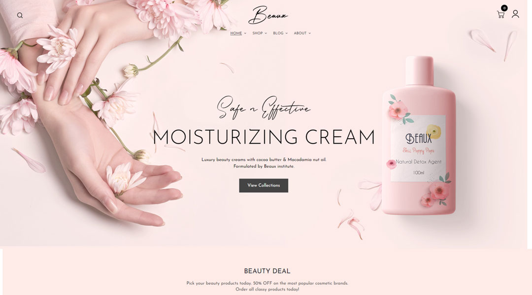 Beaux Beauty Salon WordPress Theme