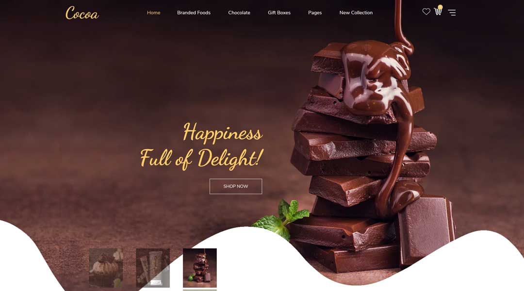 Cocoa Shopify Chocolate Shop Theme
