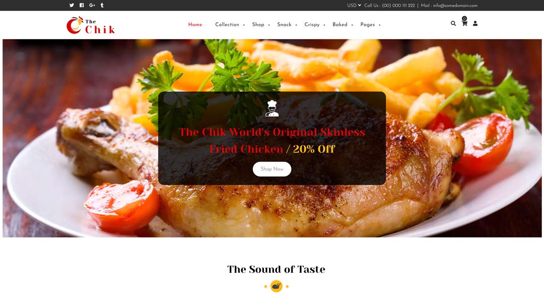 Chik Shopify Food Delivery Theme
