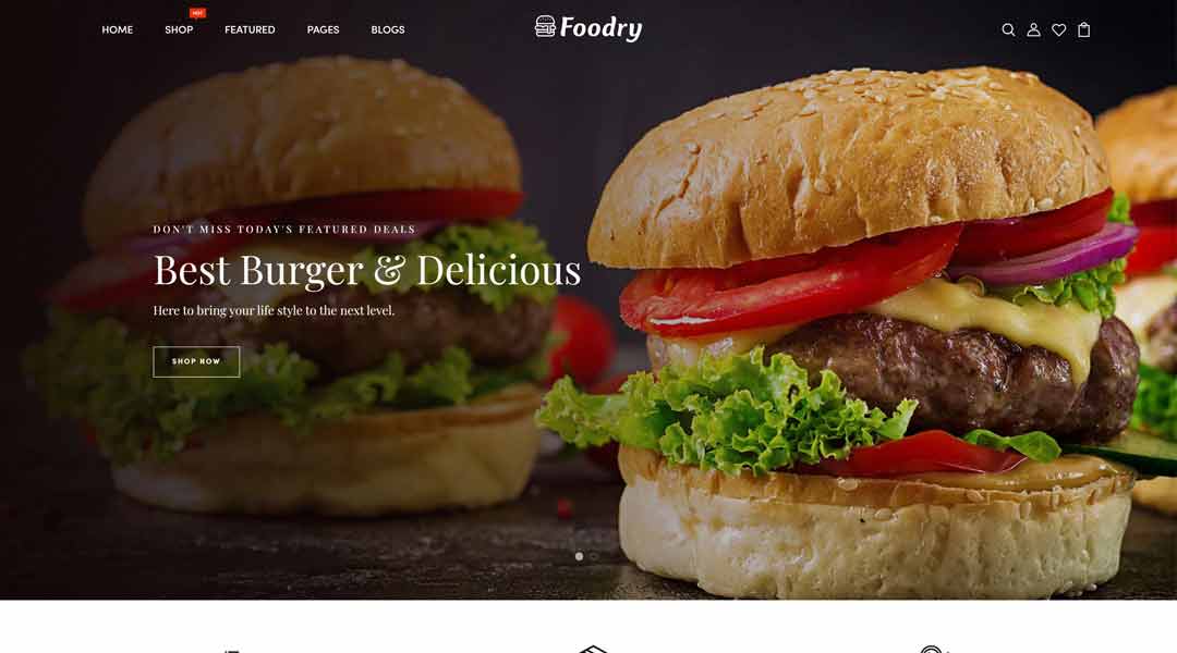 Foodry Restaurant Responsive Shopify Theme