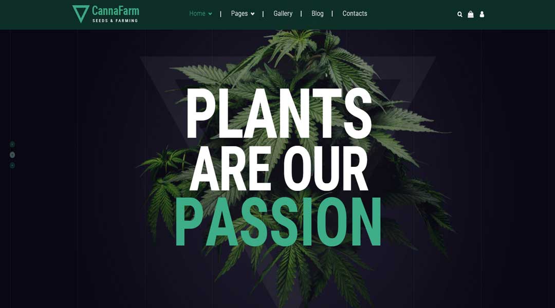 CannaFarm Cannabis Growing WordPress Theme
