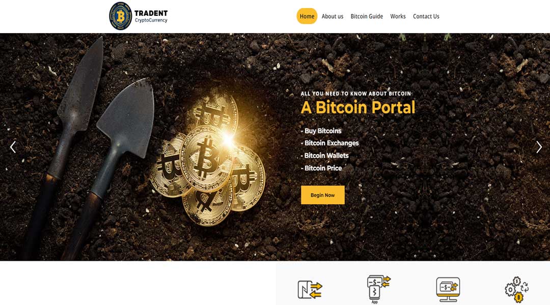 Tradent Bitcoin WordPress Theme