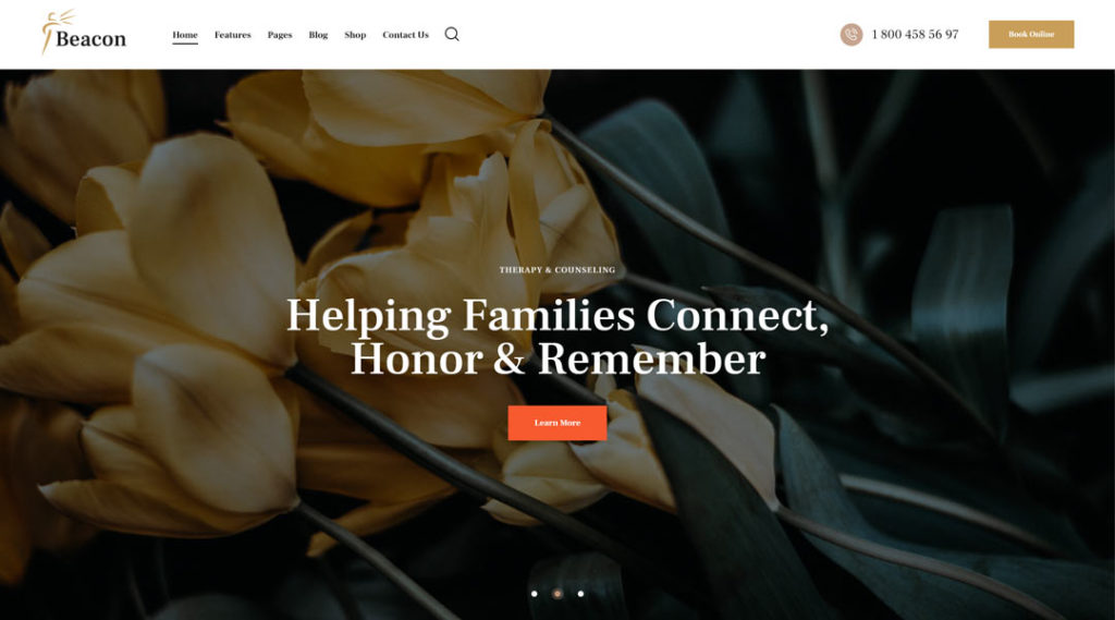 Beacon | Funeral Home Website Templates & Cremation Parlor WordPress Theme