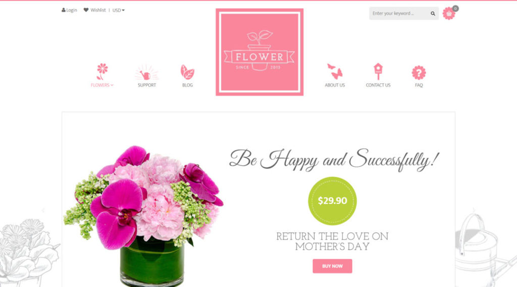 Flowerify - Flower Responsive Shopify Theme