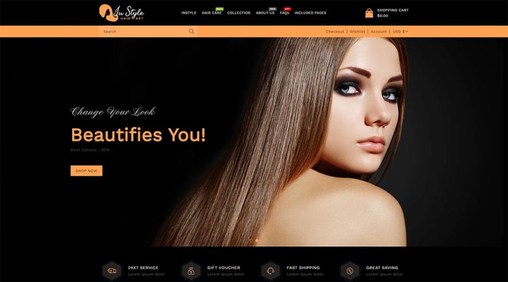 Instyle - Hair Art Store Shopify Theme