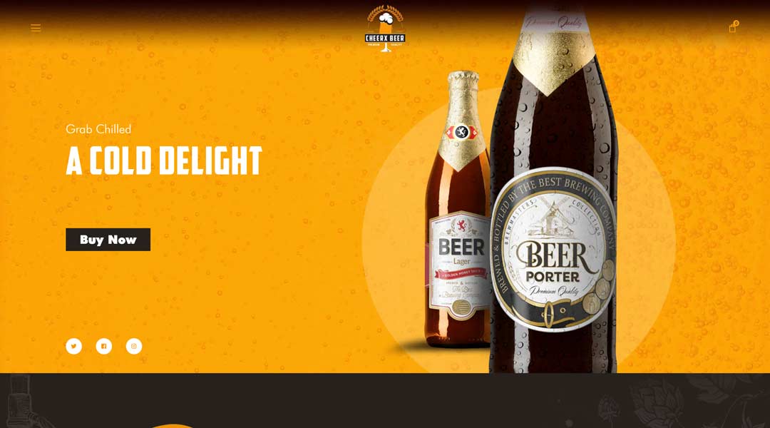 Cheerx Shopify beer theme