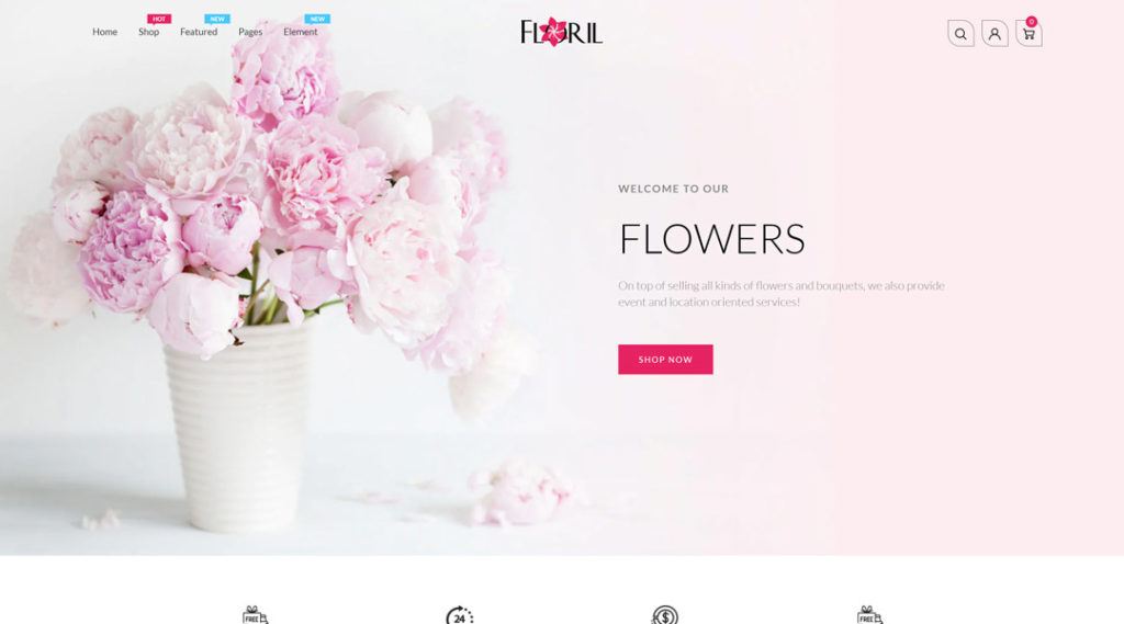  Floril - Florist Boutique & Decoration Store Shopify Theme