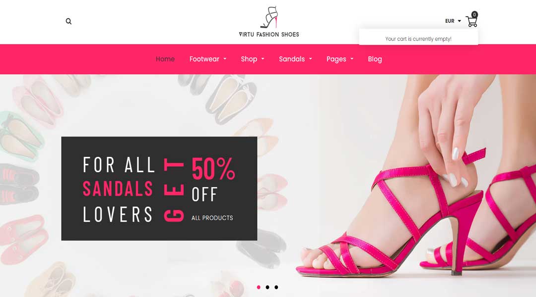 Virtu Shoes Store Shopify Theme 