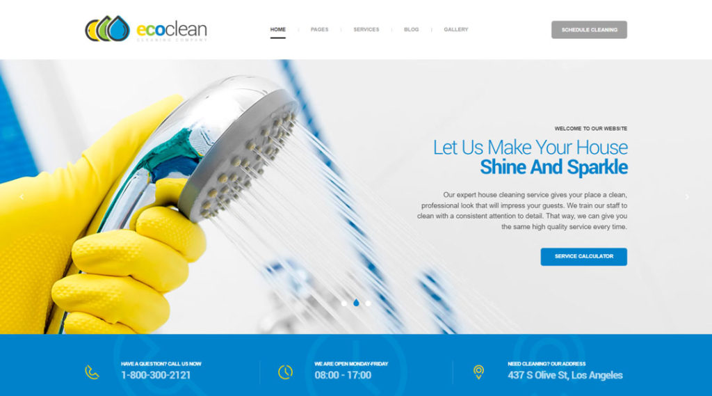 EcoClean | House Cleaning Company WordPress Theme