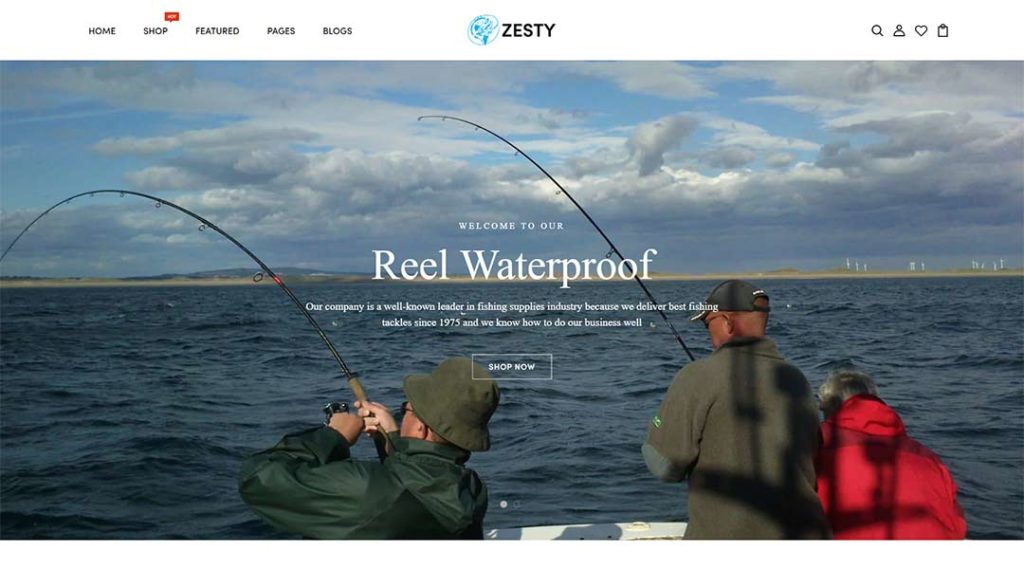 ZestyFish - Fishing Shop Responsive Shopify Theme