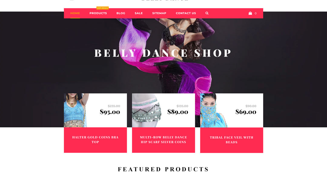 Belly-Dance responsive eCommerce Shopify theme