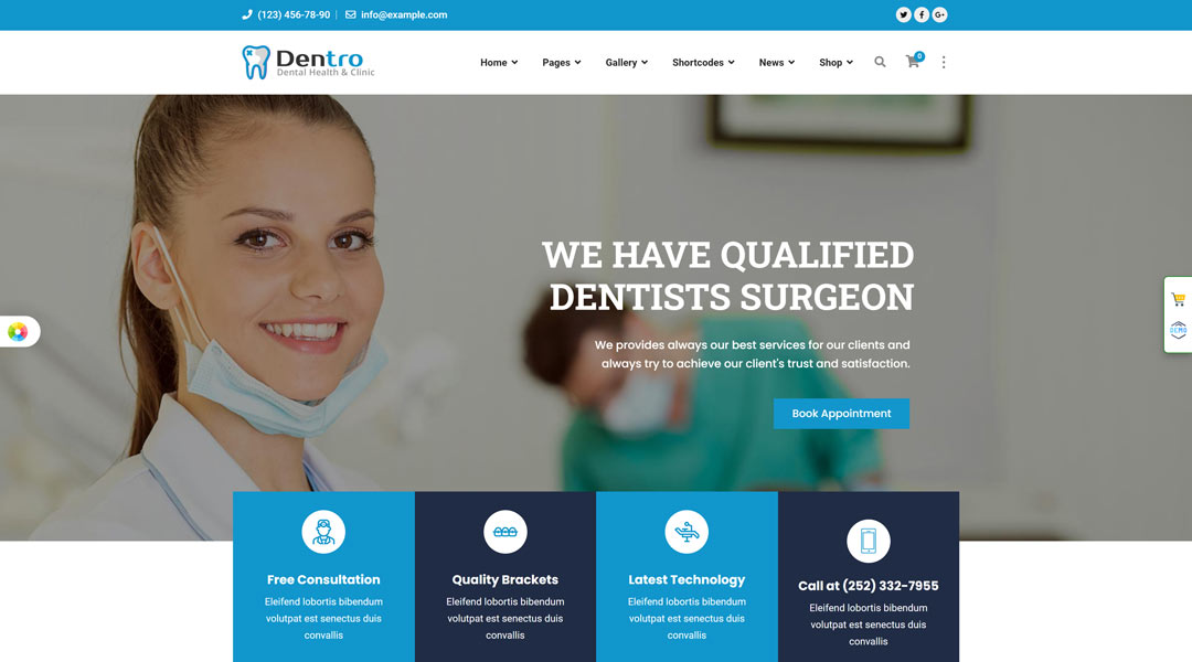 Dental-Medical beautiful dental website
