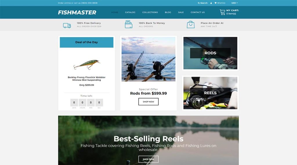 Fishmaster - Fishing Store Shopify Theme