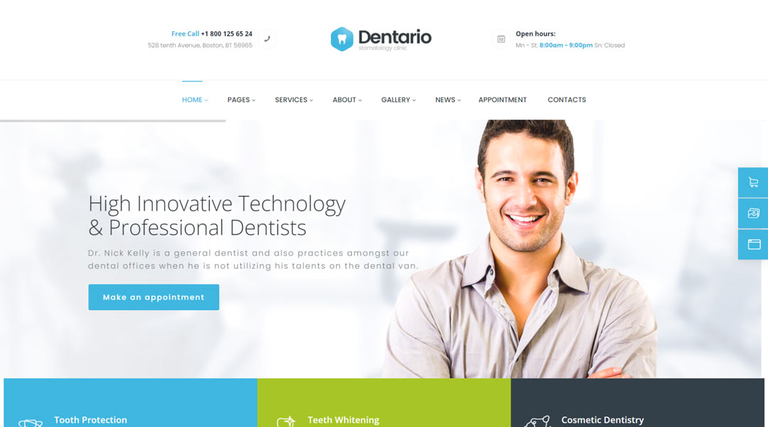 Dentario Responsive Web Design