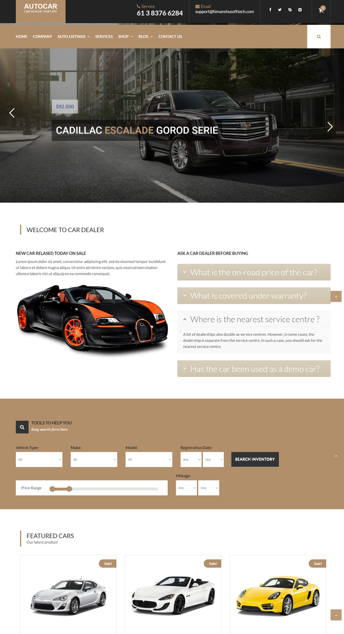  Car WordPress Theme 