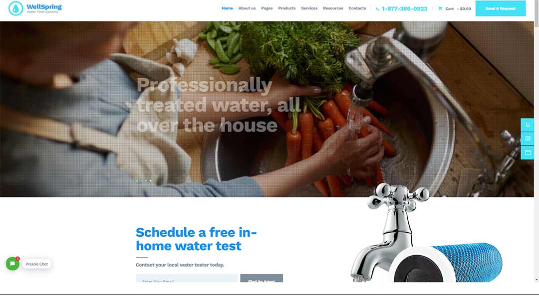 WellSpring  drinking water delivery WordPress theme