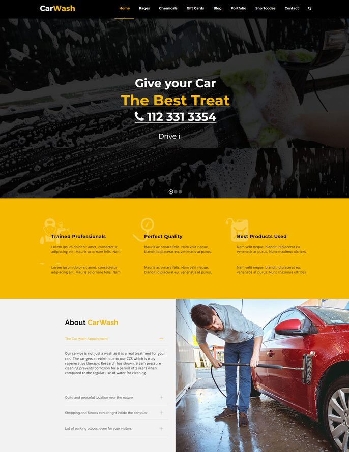 Car Wash - Car Spa WordPress Theme