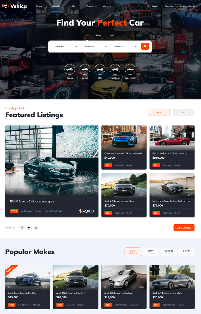 Vehica - Car Dealer WordPress theme