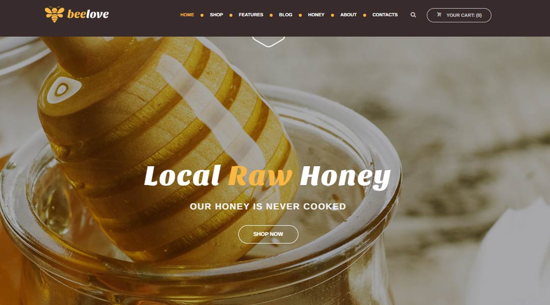 Beelove modern honey and sweets online store 