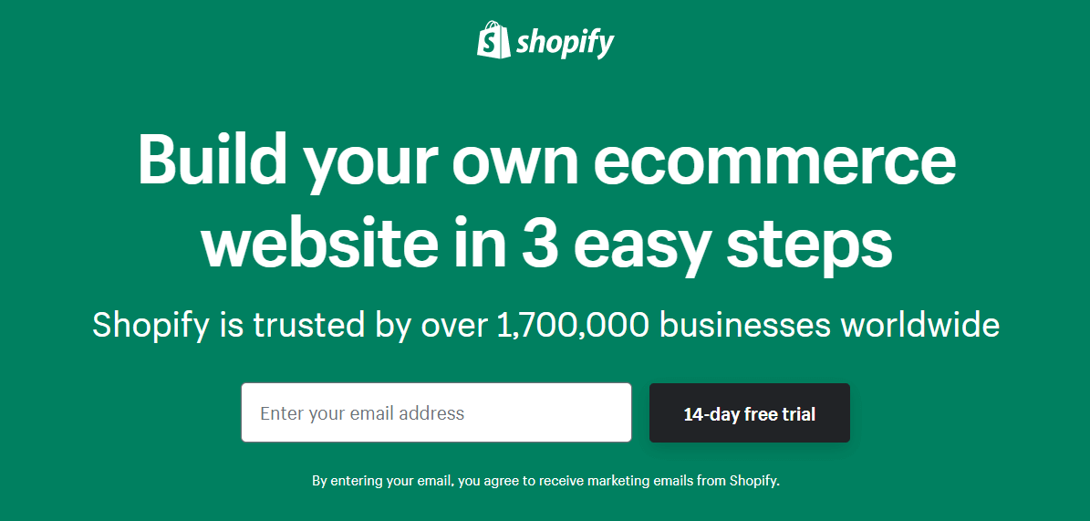 Signup for Shopify Account