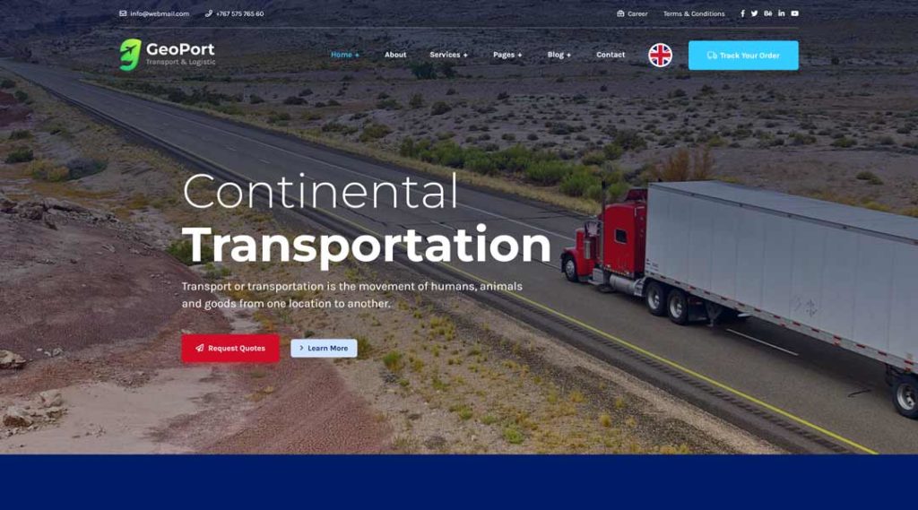 Geoport | Transport & Logistics WordPress Theme
