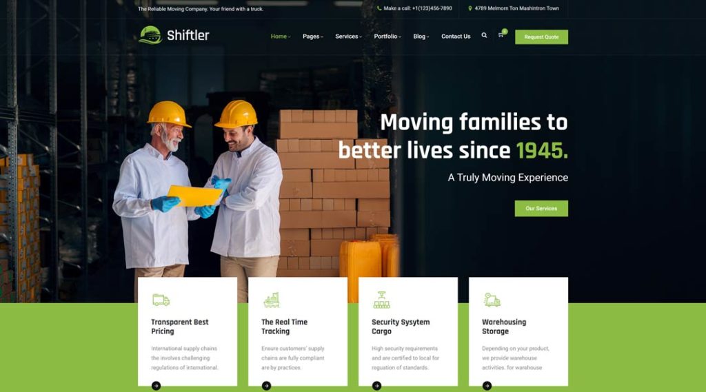 Shiftler - Transportation & Logistics WordPress Theme