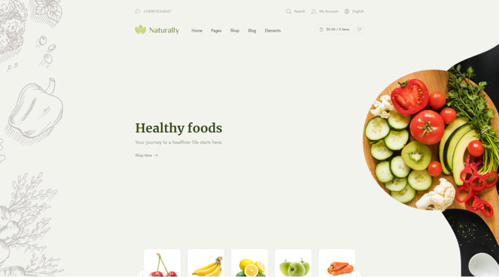 Naturally - Agriculture Organic products WooCommerce theme