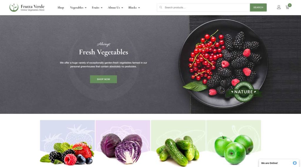 Frutta Verde - Grocery Shopping Template