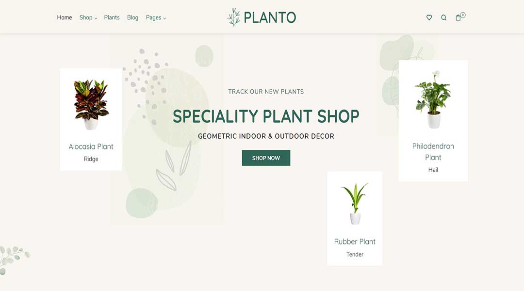 Planto - Shopify theme for garden