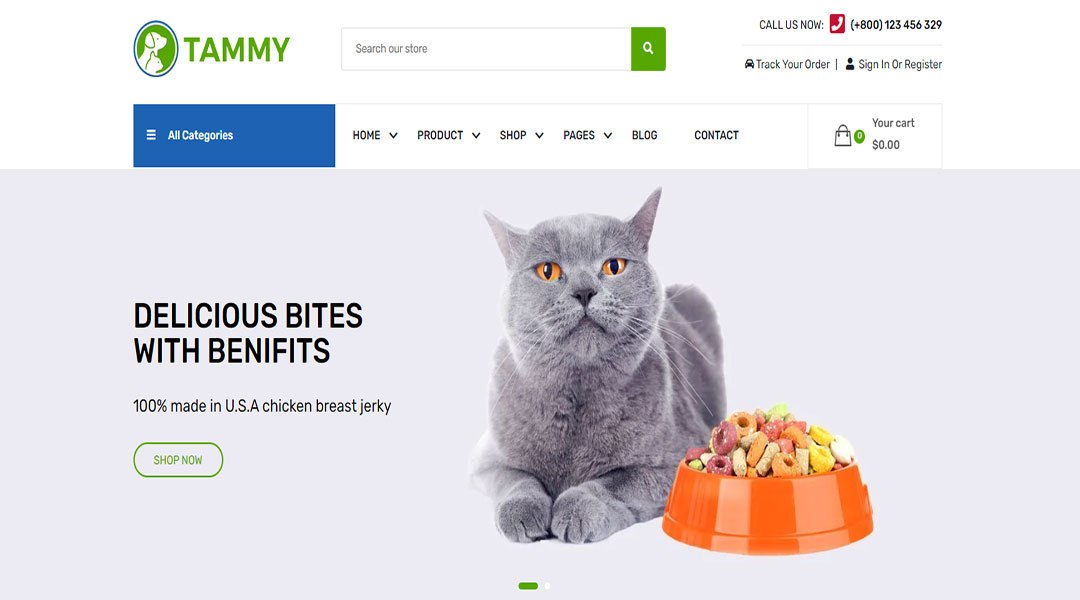 Tammy- Pet care Shopify Theme