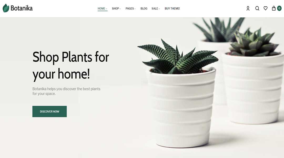 Botanika - gardening Shopify theme 