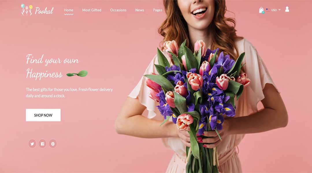 Pookal- Flower shop Shopify theme