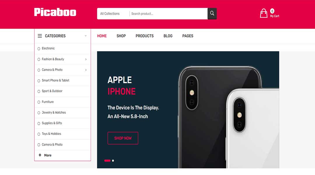 Picaboo - best Shopify theme for electronics