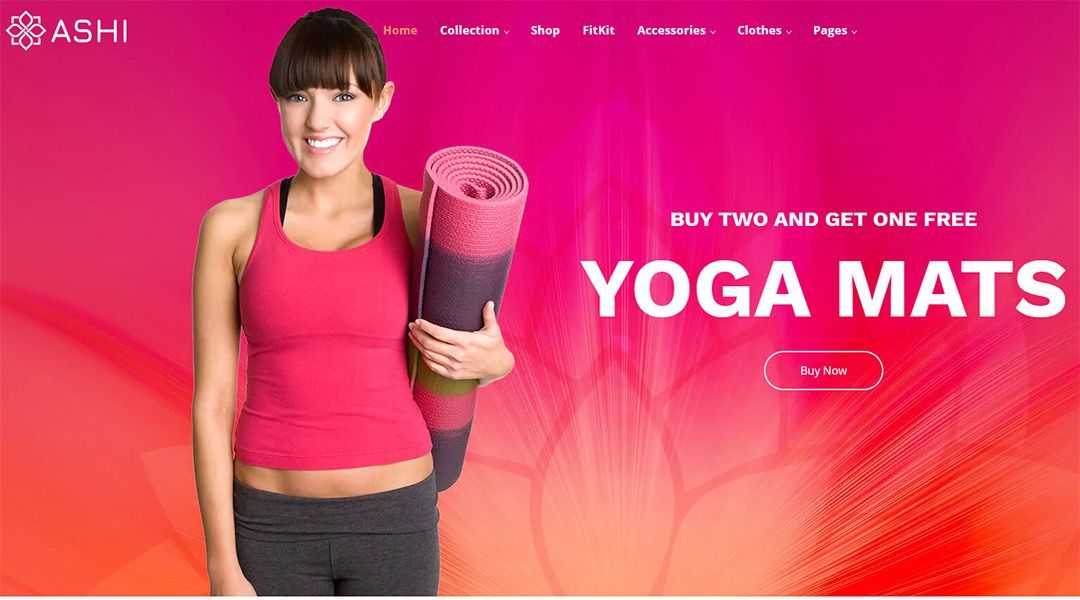 Ashi- Shopify website for your Yoga school