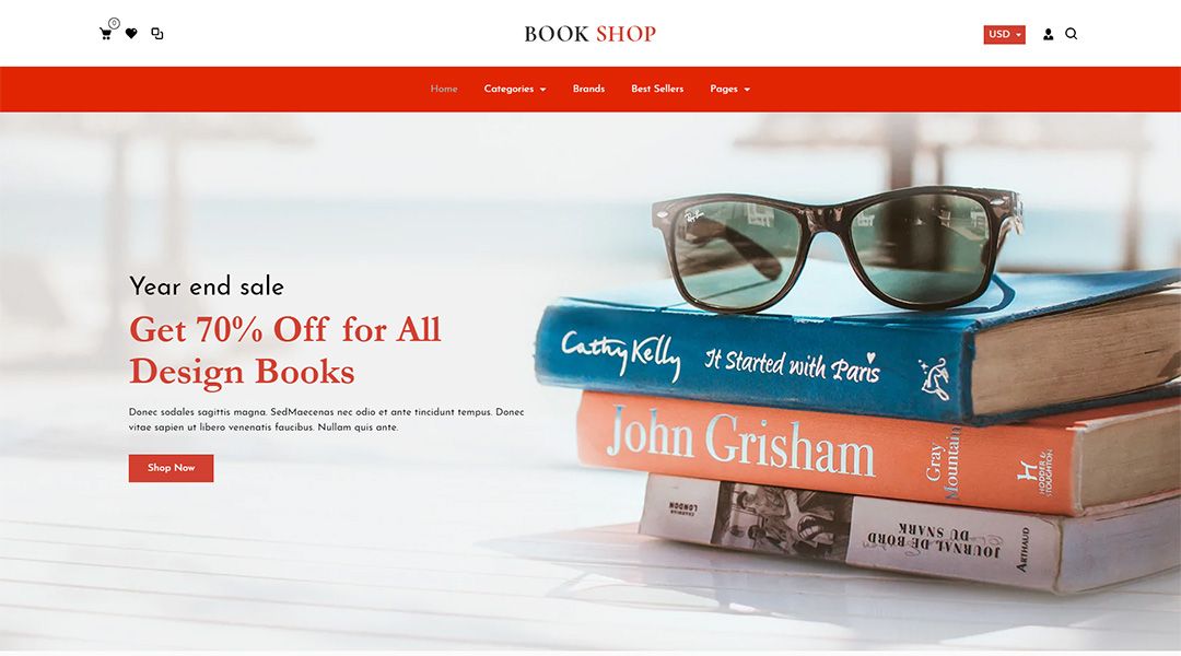 Bookly- powerful theme for online bookstores
