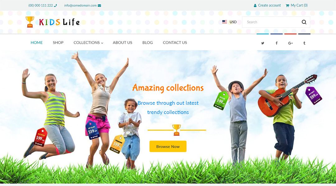 Kids-Life-Children School Shopify Theme