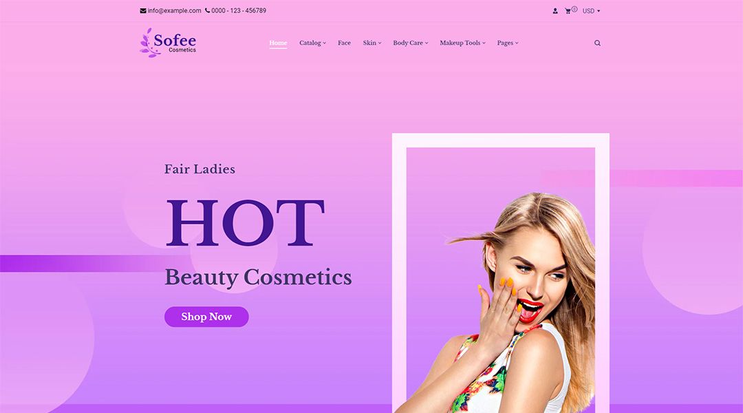 Sofee theme for beauty