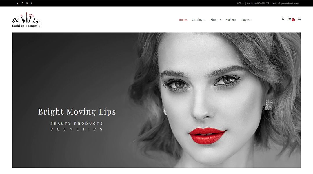 attractive Shopify Theme for Cosmetics