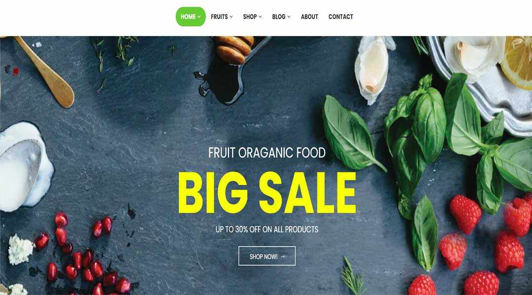 Fruit-Shop-Natural Responsive Shopify Theme