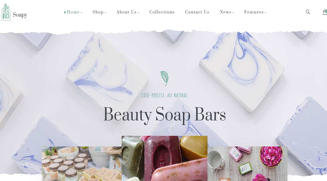 Soapy skin care wordpress theme