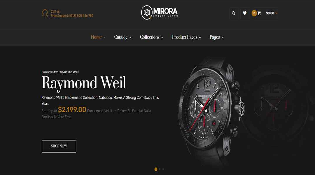 Mirora  responsive Shopify theme